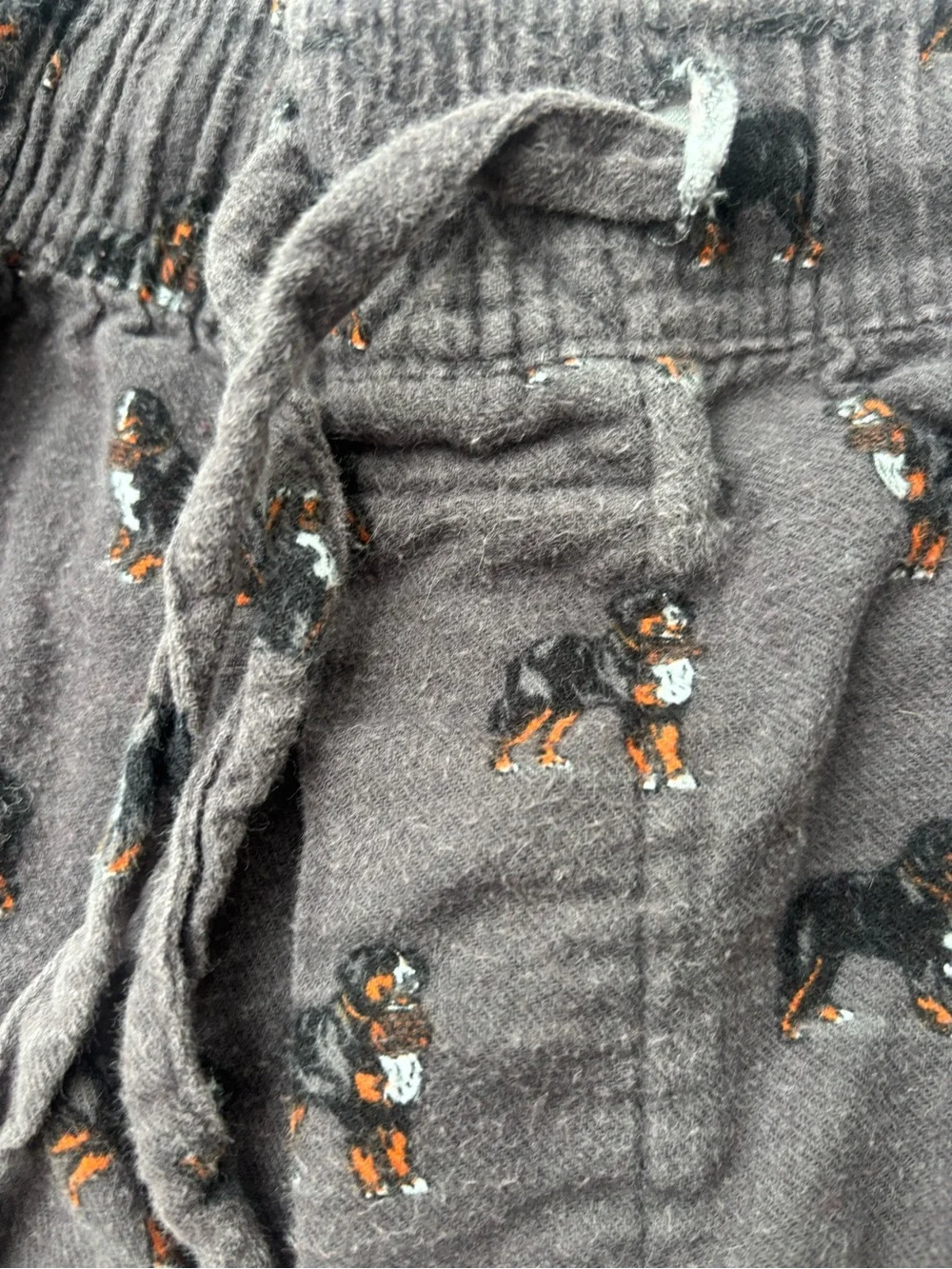J. Crew Charcoal Gray Dog-Print Lounge Pants
